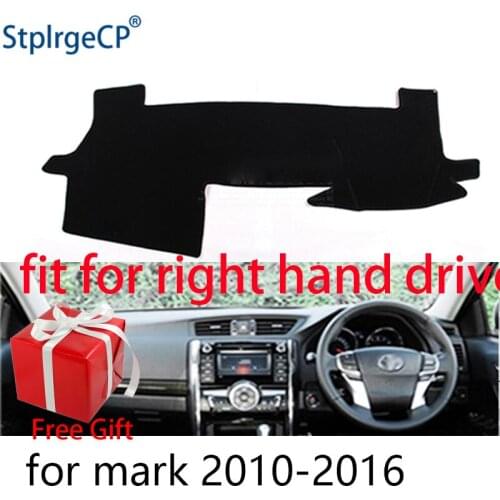 Car Dashboard Cover Mat for Toyota mark x 2010-2016 Right Hand Drive Dashmat Pad Dash Mat Covers Dashboard Accessories