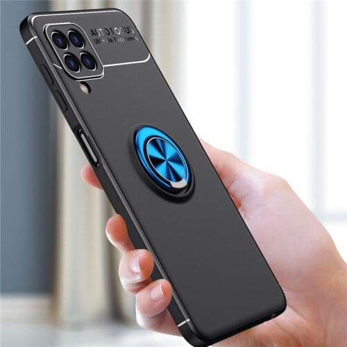 Magnetic Silicone Soft Rubber Case for Samsung Galaxy M32 M 32 SM-M325F M325 A12 A22 A32 A52 A72 A82 5G Phone Cover Funda