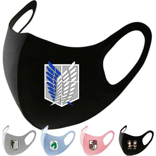 Anime attack on titan cosplay eren levi mask MIKASA Wings of Liberty freedom military police atation guard trainee squad mask