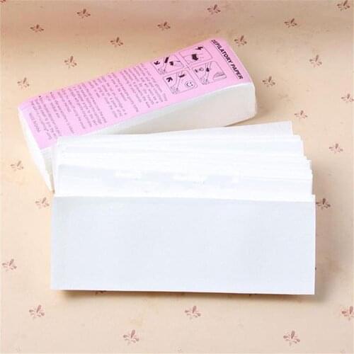 100Pcs Face Body Hair Removal Remover Lady Disposable Non-woven Wax Strips Papers Waxing Nonw For Leg Body Face Epilator Set Hot