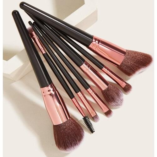 7/10pcs Eye Makeup Brush Set Artificial Fiber Eye Shadow Foundation Powder Eyelash Make Up Brush Cosmetic Beauty Tool Kit