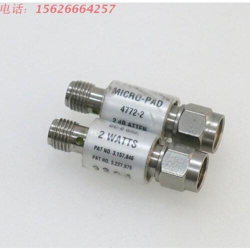 NARDA 4772-2 6GHz 2db 2W RF SMA RF coaxial fixed attenuator