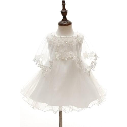 New Baby Christening Gowns 3pc Suit Infant Birthday Dress Baptism Wear Baby Girl Clothes Summer Dresses Baby Girl Wedding Dress
