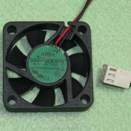 B117 ADDA AD0412LX-G70 4010 40mm x 40mm x 10mm Cooler Cooling Fan DC 12V 0.07A 2Wire 2Pin Connector