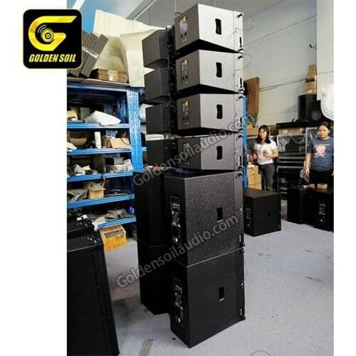 Professional Audio System Goldensoil LA-208 Dual 8'' Line Array Speaker Two way Lien Array Loudspeaker DJ Sound Box