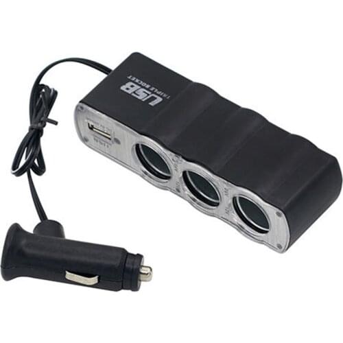 Car Cigar Cigarette Lighter Socket Plug Connector Adapter Car Charger Car Cigarette Lighter Socket Splitter 12/24V Car Styling