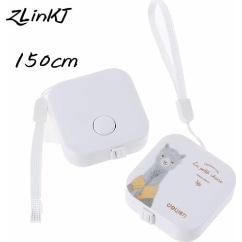 150cm Portable Children Height Ruler Centimeter Inch Roll Tape Alpaca Tape Measure Retractable Ruler Girls Gifts Leather Ruler