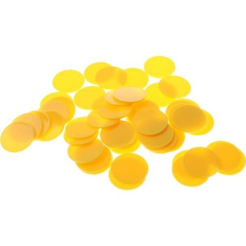 50Pcs Maths Counters - Coloured Round (32mm) Kids Toddler Educational Number Arithmetic Sorting Counting Game Teaching Aids Toy