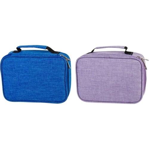 2Pcs School Pencil Cases For Girls Boy Pencilcase 72 Holes Pen Box Penalty Multifunction Storage Bag Case Pouch Stationery Kit