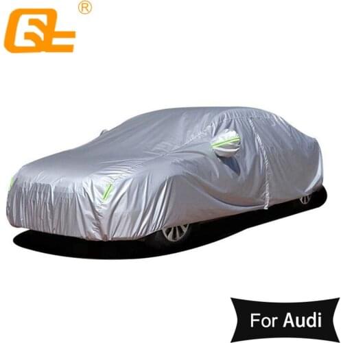 190T Universal Car Covers Outdoor sun protection Dustproof rainproof Snow protection for audi a4 a6 a7 a8 Q5 Q7 SUV sedan