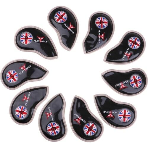 10pcs/pack Golf Club Head Covers Wedge Iron Protective Iron Covers Headcover With Number Tags Golf Accessories