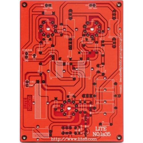 2pcs LITE LS35 JADIS split tube preamp PCB bare board