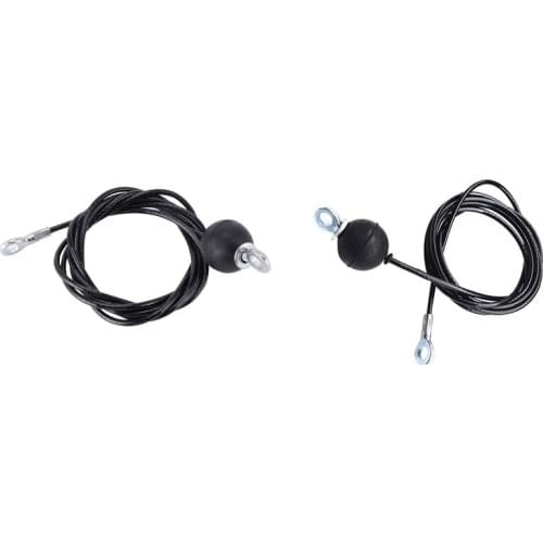 2 Pcs Gym Wire Rope Heavy Duty Steel Wirerope for Home Cable Machine Fitness Pulley Accessories 3.0M & 1.8M