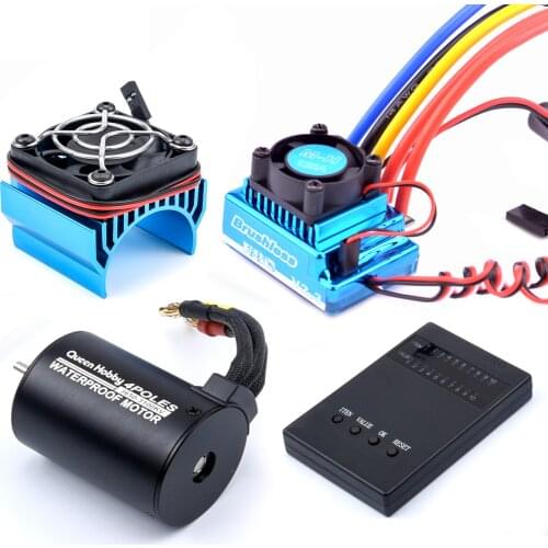 3650 2300KV / 3100KV / 3900KV / 4300KV / 5200KV Brushless Motor & 45A 60A 80A 120A ESC Combo for 1:10 RC Car RC Boat Part