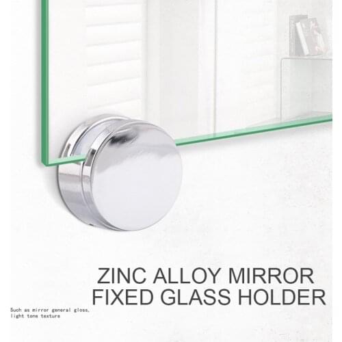4 Pcs Glass Clamp Bathroom Mirror Clips Zinc Alloy Glass Clip Shelf Support Brackets Holder ALI88