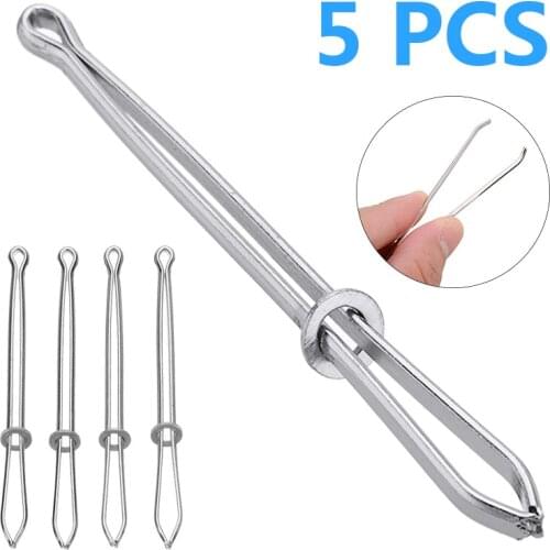 5pcs/set Bodkin Needles Pinch Thread Strap Elastic Ribbon Easy Insert into Casings Weaving DIY Sewing Craft Projects Tools