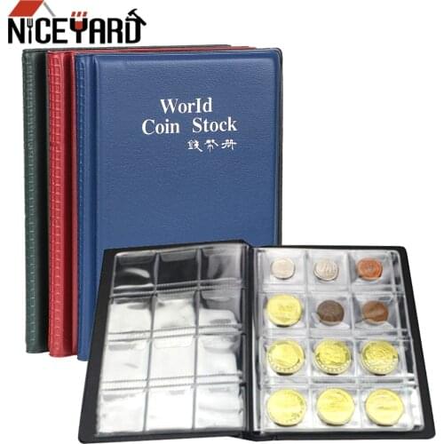 20-120 Pockets Coins Collection Album Book Coin Holder Albums Collecting Money Organizer Mini Penny Coin Storage Bag Gifts