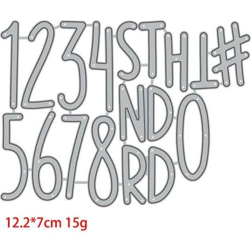 Letter and number Metal Cutting Dies Scrapbooking Craft Mold Cut Die Stencil Handmade Paper Card Make Template New Design