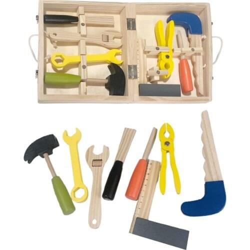 Kids Baby Wood Repair Set Tool Multifunctional Toys Portable Repair Tool Box Cartoon Boy Educational Toys For Boy Puzzle Toy