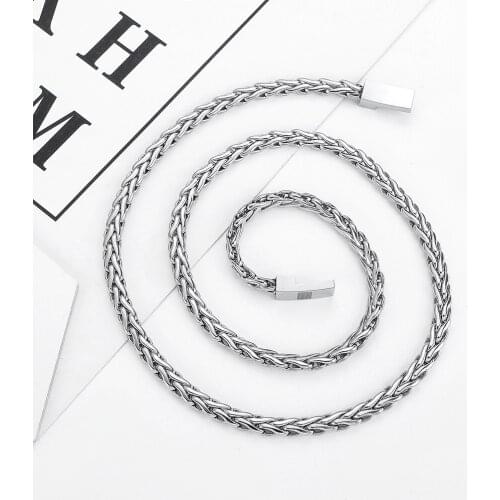 Gothic Buddha Necklace 316L Jewelry Stainless Steel Width 5.5mm Length 60cm Cuban Link Chain Wholesale Initial Necklace