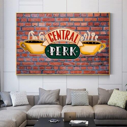 Central Perk Cafe Canvas Painting Friends TV Show Posters and Prints Scandinavian Wall Art Picture for Living Room Decor Cuadros