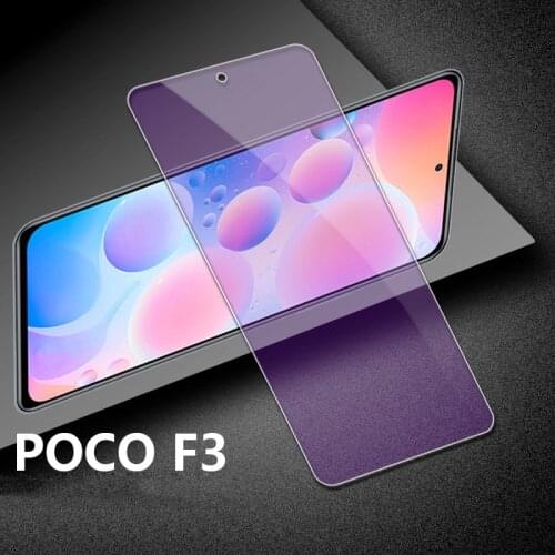 Matte Frosted Screen Protector For Xiaomi Pocophone f3 Poco X3 Pro X3NFC C3 F3 M3 Pro 5G Cover Glass Anti Blue Tempered Glass