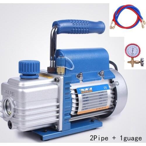 150W Mini Vacuum Pump Rotary Vane Single Stage 220V Air Compressor for LCD Screen Refrigerators Air Conditioning Repair