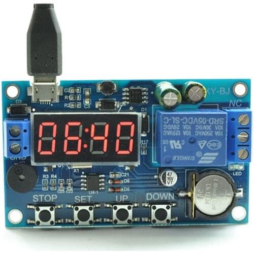 Time switch module 5V12V 220V real-time timing relay with time clock electronic time switch