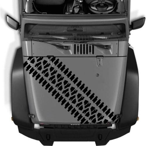 1PCS 20cm*65cm Tire Tread Decals 4x4 Truck For Jeep Hood Body Vinyl Graphic Car Sticker