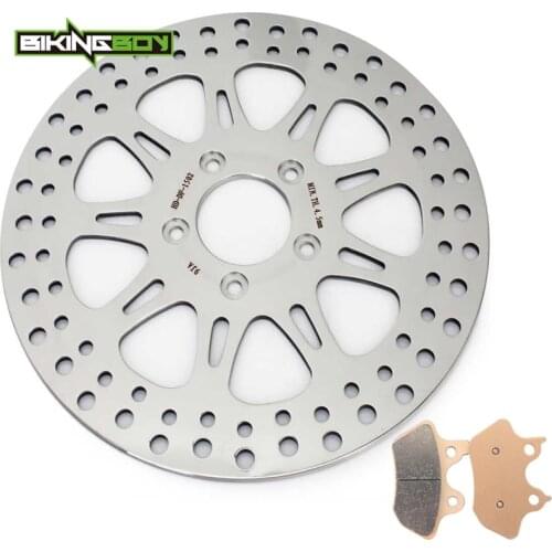 BIKINGBOY Front Brake Disk Disc Rotor Pads Sportster XL XLH FXD Super GlideFXDLi Low Rider FXDWGi Wide Glide 04 05 06 07 FXDCi
