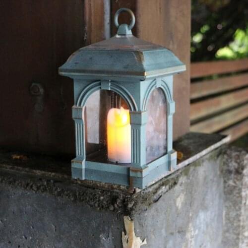 Portable Candle Lantern Shape Solar LED Light IP44 Waterproof Hang Lamp Outdoor Yard Lawn Light Home Garden Decoration