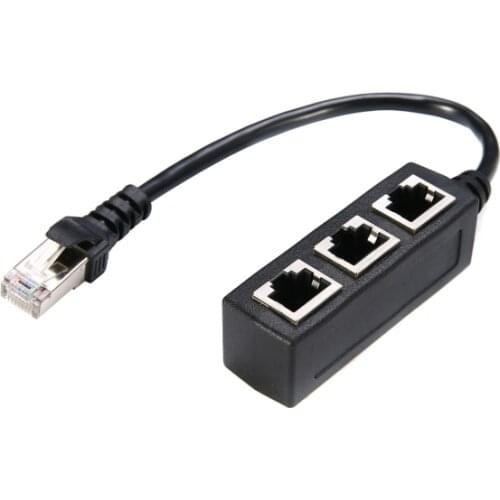 RJ45 Cat7e Splitter Cable Extension Line One Three Network Transfer Connection cable One Three Bus CAT7 Network Connection cable