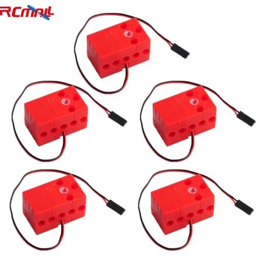 5Pcs 360° 2KG Servo Programmable Geekservo Servo Dual Output Shaft for Lego Micro:bit Raspberry Pi