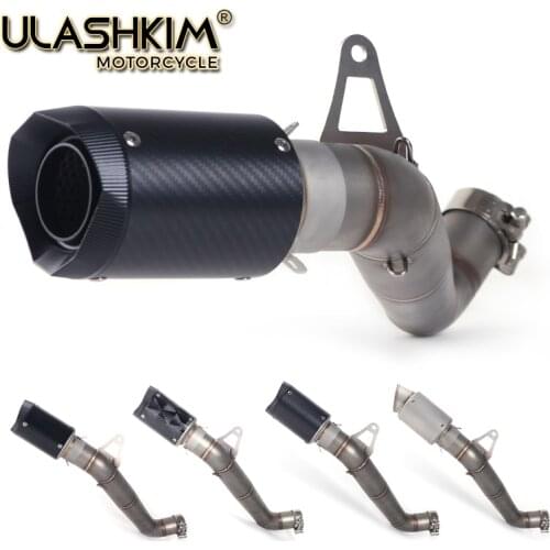 Motorcycle Carbon Fiber Exhaust Full System Middle Pipe Slip On For HONDA CBR1000RR CBR1000 RR CBR 1000 RR 2008-2016