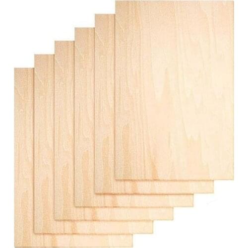 10Pcs House Wooden Crafts Plywood Sheets DIY Decro Wood Chips Balsa Toys Carving Plate Universal for Kids Model Making