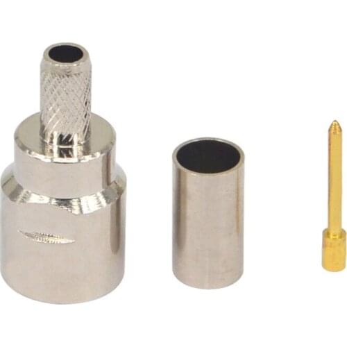 100 Pieces FME Male Plug Crimp RG58 RG142 RG400 LMR195 RF Connector