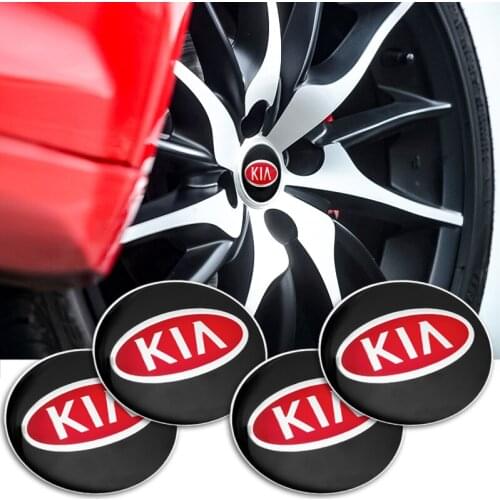4PCS 65mm Car Emblem Wheel Center Hub Caps Sticker Decals For KIA Cerato 2 Cerato 3 2011 2018 2019 Auto Styling Accessories