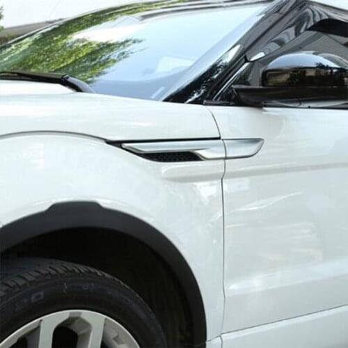 ABS Chrome For Land Rover Range Rover Evoque 2012+ car Body side air outlet protector panel cover trim car styling Accessories