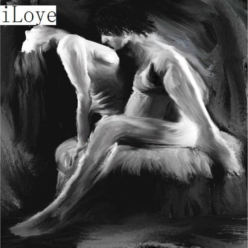 LI LOYE Abstract Art 5D Diamond Embroidery Full Diamond Painting Cross Stitch DIY sex Couple Crystal Drill Set Mosaic Decor FZ73