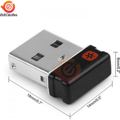 Wireless Dongle Receiver 6 Device USB Adapter for Logitech Mouse Keyboard Connect 6 Device for MX M905 M950 M505 M510 M525 Etc