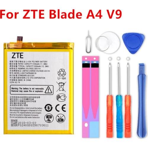 Chensuper Original high capacity 3.85V 3200mAh Li3931T44P8h806139 For ZTE Blade A4 A0722 V9 Battery+tools