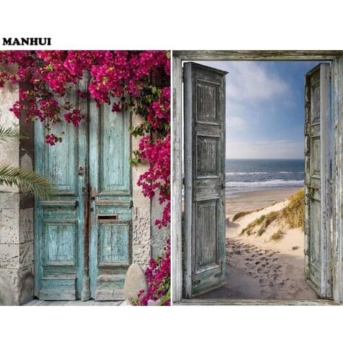 Door picture series diamond mosaic rhinestone full square diy Diamond painting cross stitch icon set diamond embroidery MH048