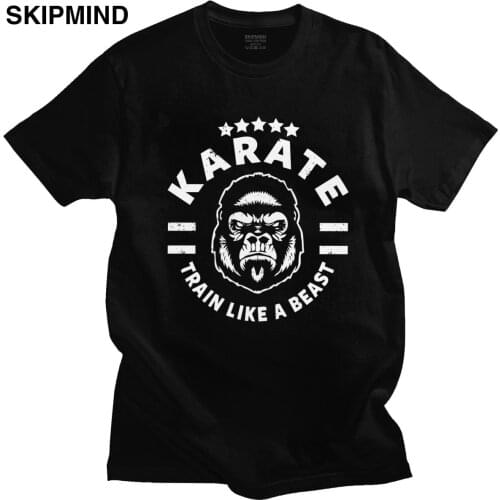 Japan Karate Spirit Tshirts Men Soft Cotton Karateka Shirt Martial Arts Tees O-neck Short Sleeved Casual T-shirt Clothing Gift