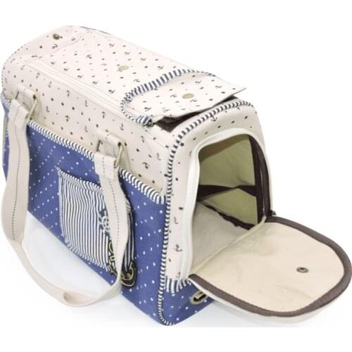 Dog Carrier Bag Canvas Pet Cat Dog Travel Carrier Tote Bag Outdoor Foldable Puppy Transport Box Carring Shopping Bag Handbags