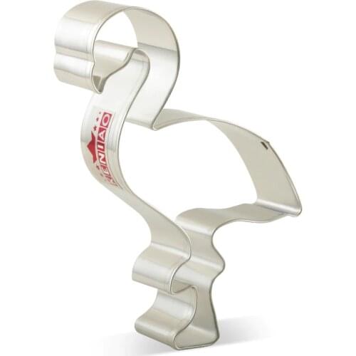 KENIAO Tropical Flamingo Cookie Cutter for Kids - 6 x 10.5 cm - Biscuit / Fondant / Pastry / Bread Cutter - Stainless Steel