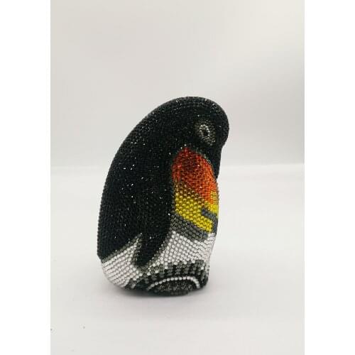 Diamond Penguin Clutch Purse Women Evening Bags Hollow Out Wedding Purses and Handbags Bridal Crystal Minaudiere Clutch Bag