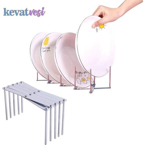 Kitchen Stainless Storage Shelf Plate Rest Holder Multifunction Pot Lid Storage Rack Shelf Kitchen Shelves Accessories Tool