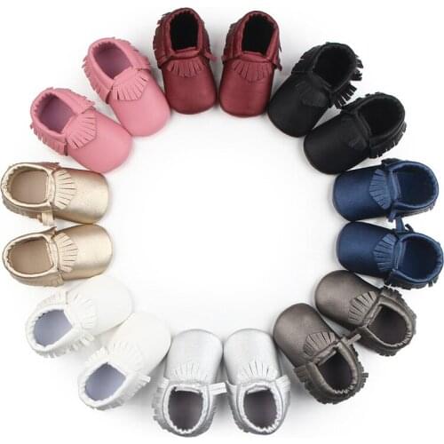 Fashion Leather Tassel Soft Sole Baby Shoes Toddler Infant Baby Boys Girls Shoes For Newborns Baby Moccasins Crib Shoes F137