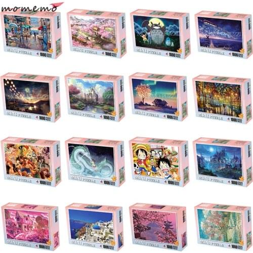 MOMEMO Jigsaw Puzzles 1000 Pieces Puzzle Game Wooden Assembling Puzzles for Adults Puzzle Toys Kids Children Educational Toys