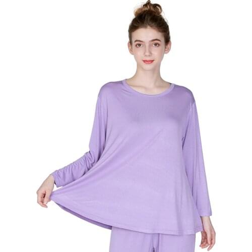 New Arrival Bielizna nocna Spring and Autumn Pijamas Women home Shirts Plus Size 7XL Long sleeve Loose sleepwear for women